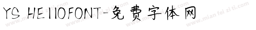 YS HEIIOFONT字体转换